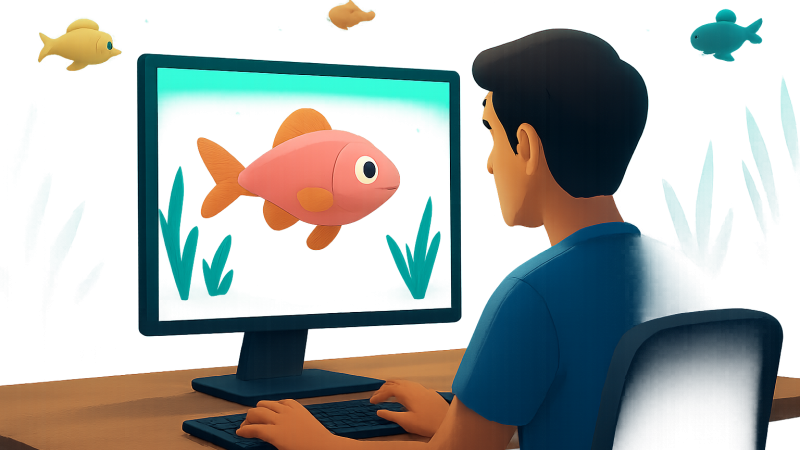 映画業界の3Dアニメーターが独学で作った『Drawquarium』、ウィッシュリスト7万5千件で11月13日Steam発売