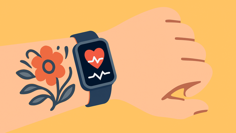 Apple Watch タトゥーで心拍が測れない、インクが光を遮るため