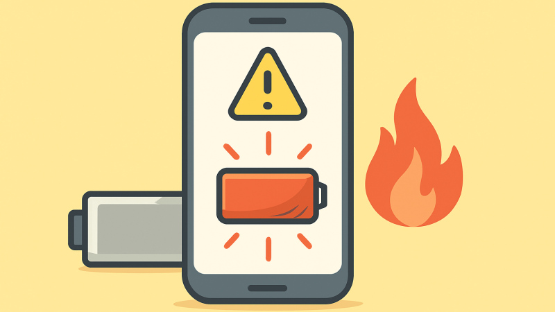 iPhoneバッテリー膨張のサイン、画面が浮いたら即使用中止――発火リスクと正しい対処法