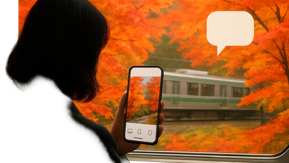JR東日本キャンペーン、紅葉スポットを聞く一言でコメント2,337件――リポスト8,276件の設計