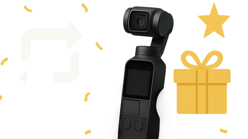 Osmo Pocket 4が当たるDJIのリポストキャンペーン、42.8万表示・7,073件の拡散は「使う場面」の書き方から